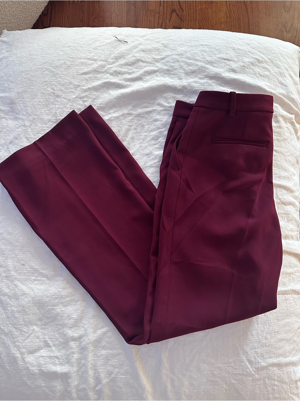Zara Women Burgundy Dress Pants
